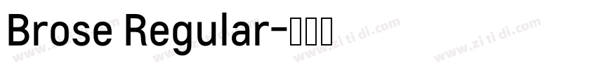 Brose Regular字体转换
